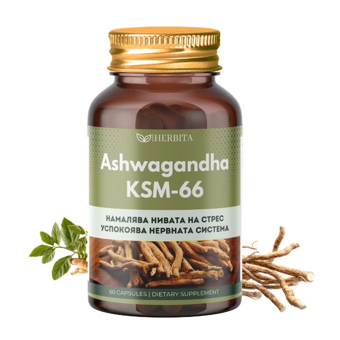Ashwagandha KSM-66 - При стрес, тревожност и безсъние