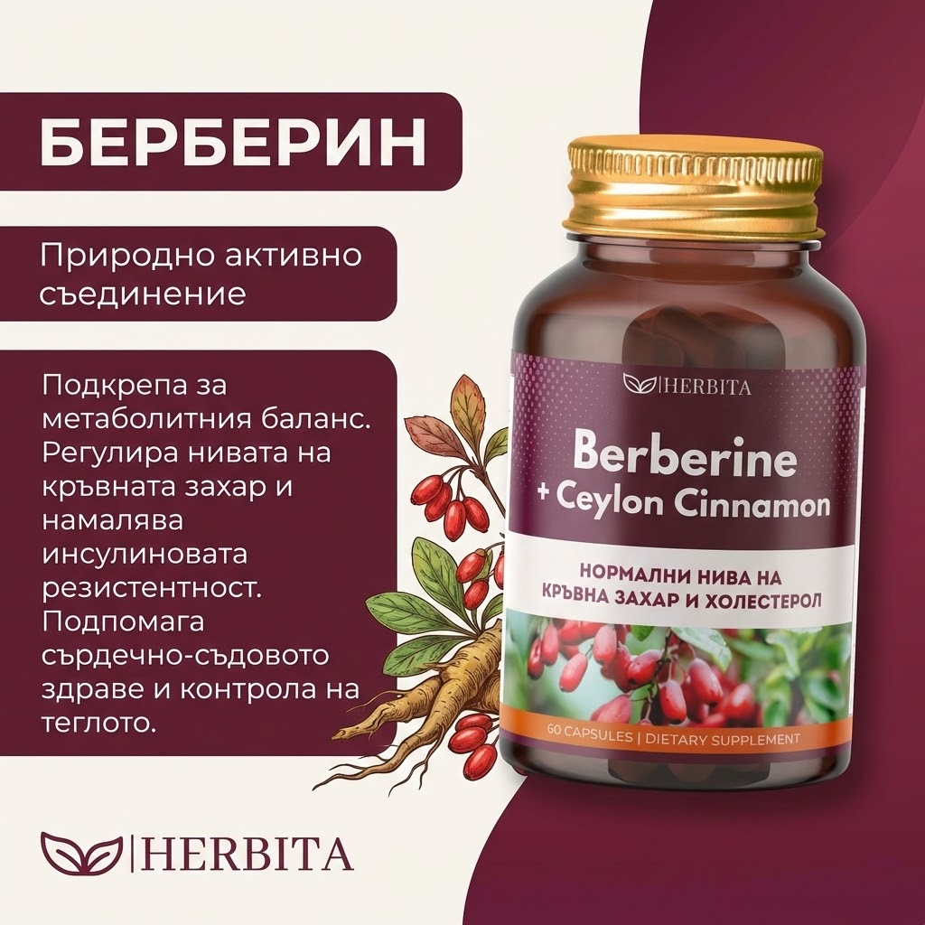 Berberine Complex - Висока кръвна захар и инсулинова резистентност