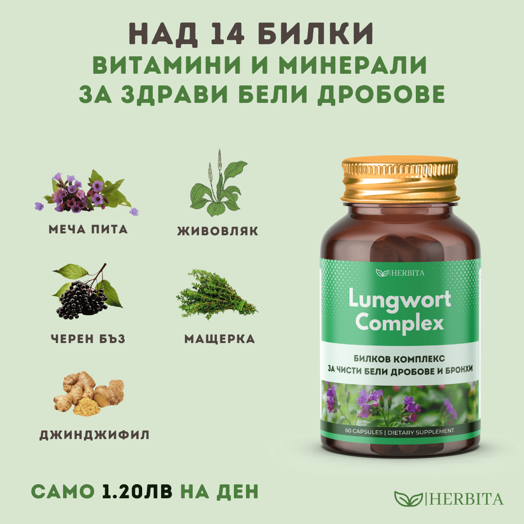 Lungwort Complex - За чисти бели дробове и бронхи
