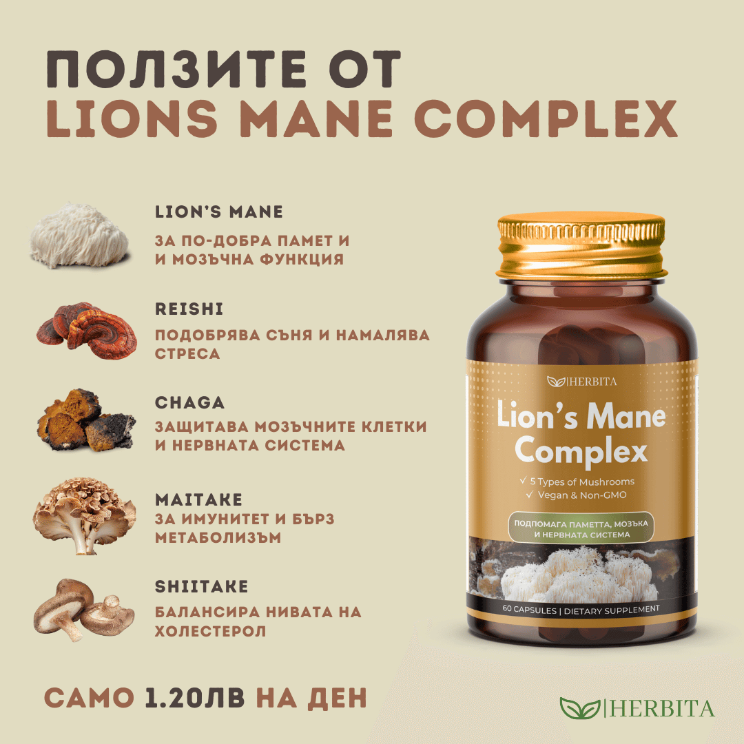 Lions Mane Complex - За Памет и мозъчна активност