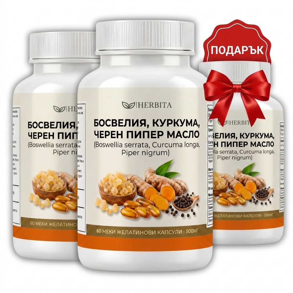 Босвелия куркума 2+1 подарък