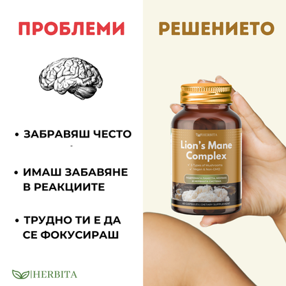 Lions Mane Complex - За Памет и мозъчна активност