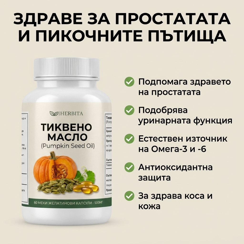 Тиквено Масло - За простата, чести позиви и косопад